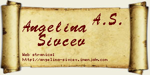Angelina Sivčev vizit kartica